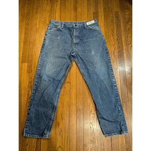 Bulwark FR Flame Resistant Taper Leg Work Jeans Blue Denim PEJ4DW5 40x32 Mens